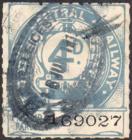 Great Central Railway Parcel Post Locomotive 1st Issue 4d
